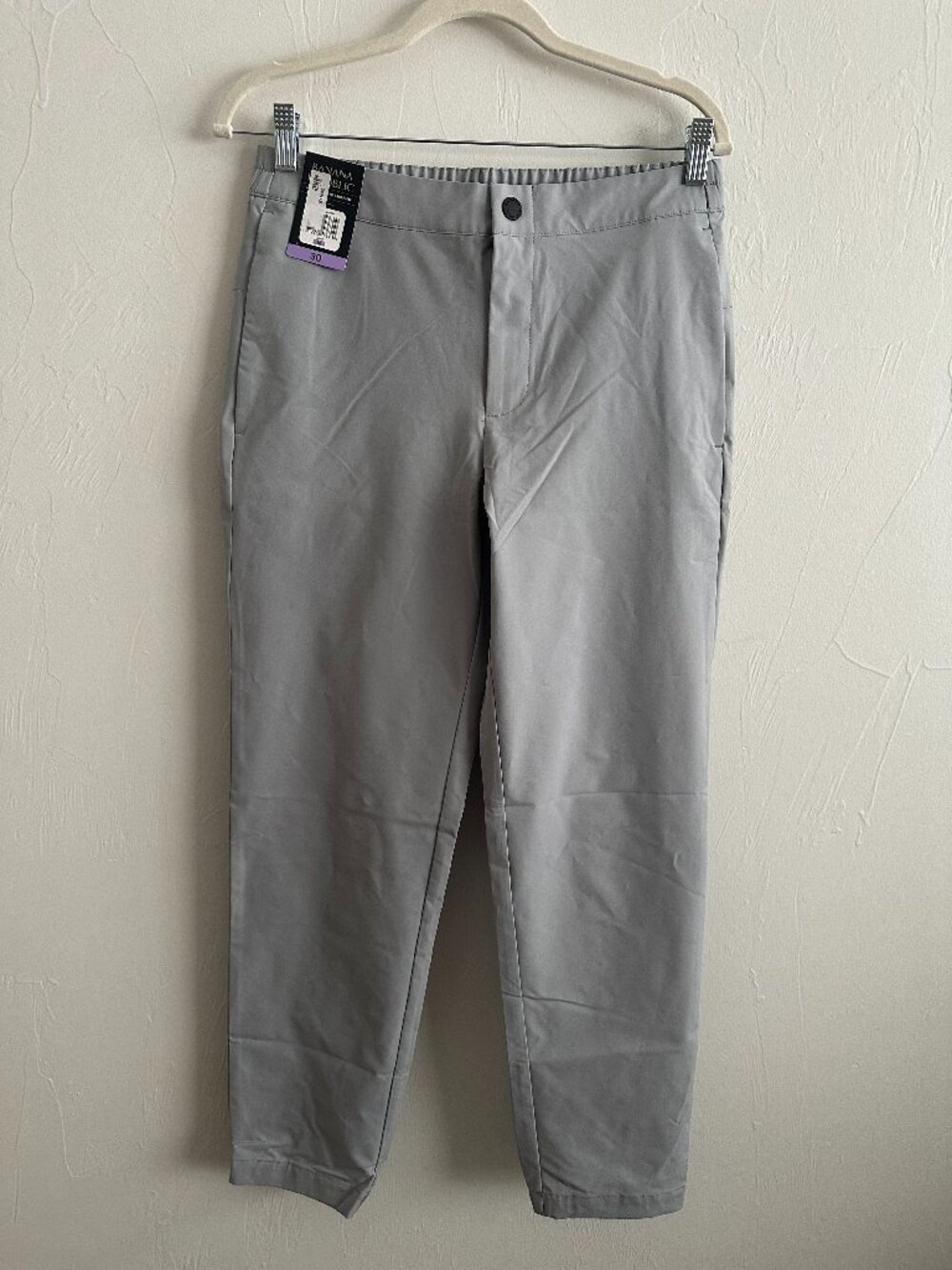 NWT Banana Republic Men's Hybrid Pant Gray Size 30